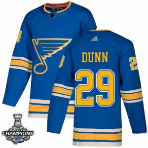 NHL Blues Vince Dunn Blau 2019 Stanley Cup Champions